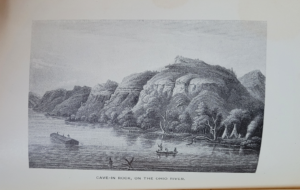 Illustration of Cave-in rock on the Ohio River