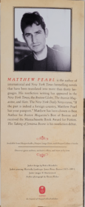 Image from back cover flap showcasing the author