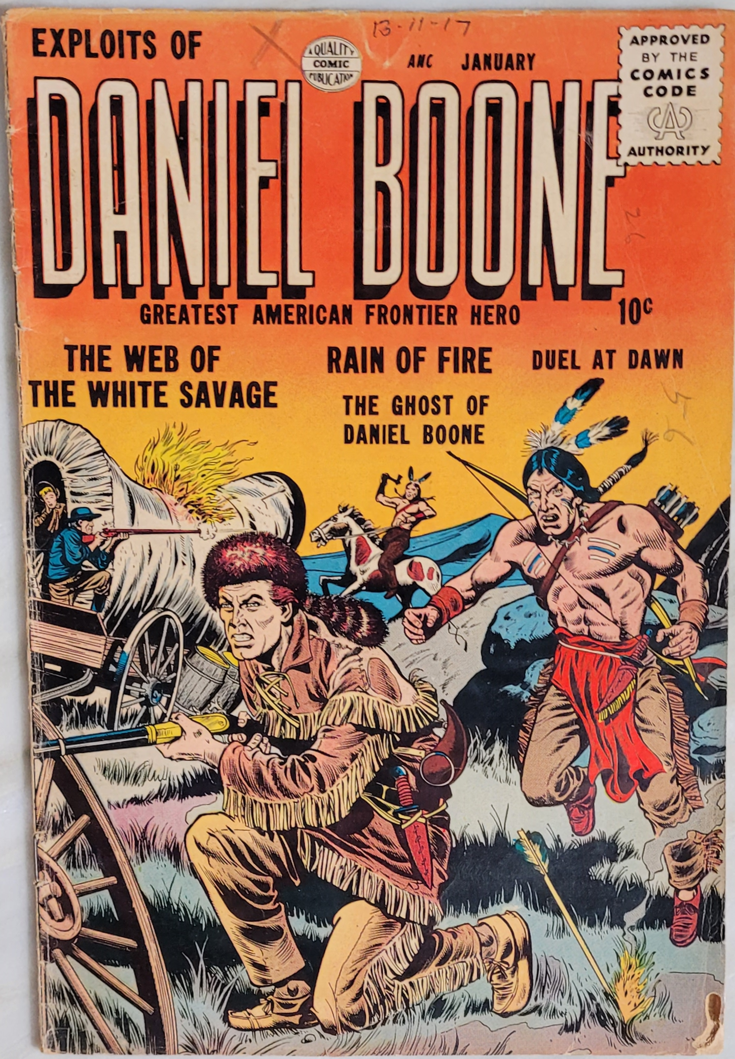 Exploits of Daniel Boone #2 - Front Cover