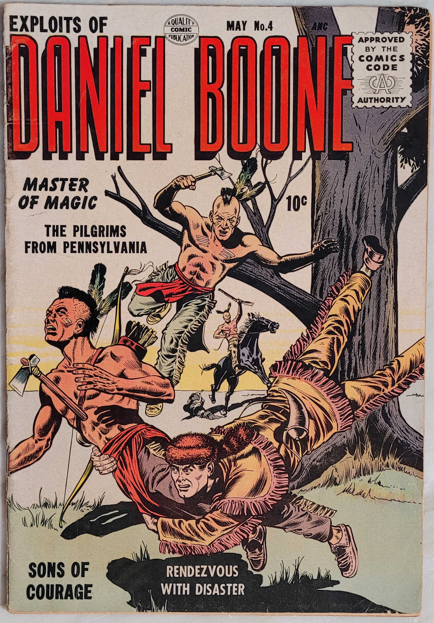 Exploits of Daniel Boone #4 - Front Cover
