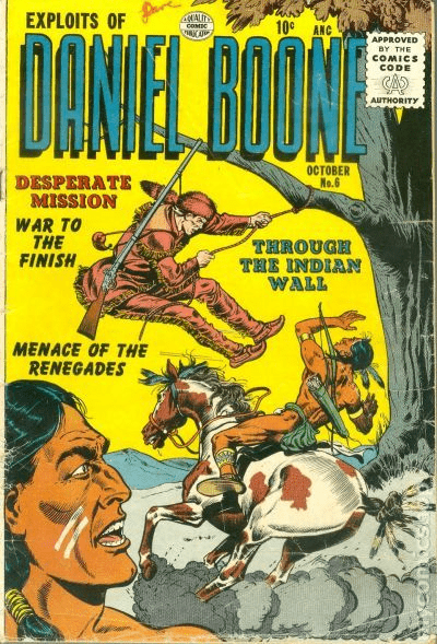 Exploits of Daniel Boone #6 - Front Cover