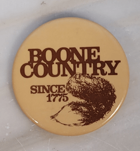 Front View of Boone Country Pin