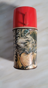 Front View of Daniel Boone Thermos