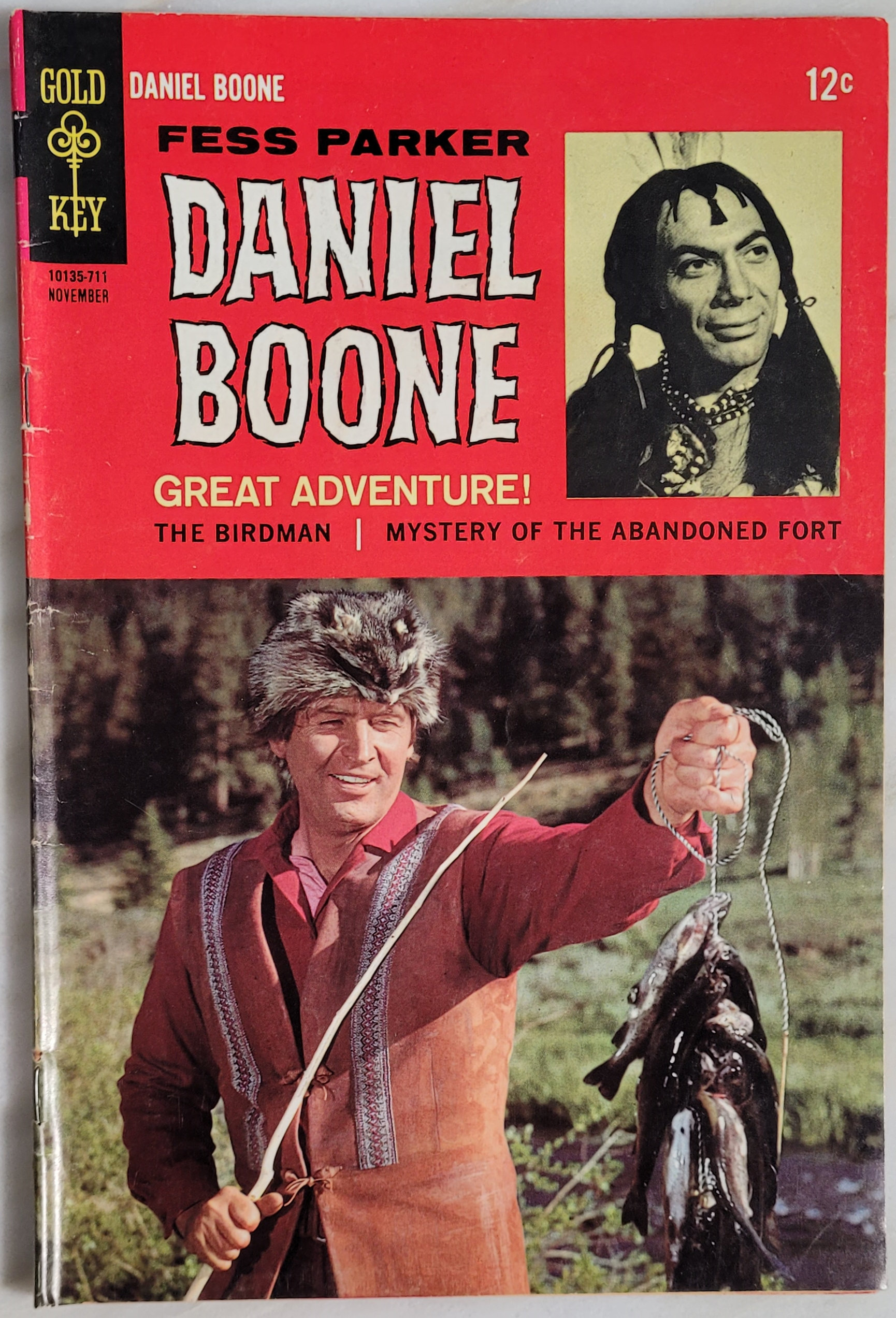 Gold Key Comics Daniel Boone Series #11 - Front Cover