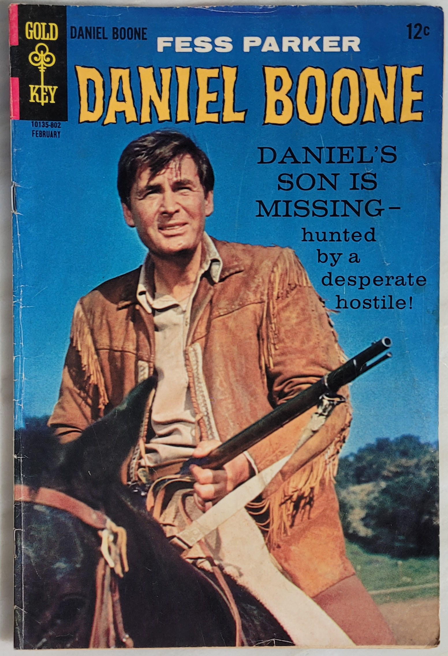 Gold Key Comics Daniel Boone Series #12-Front Cover