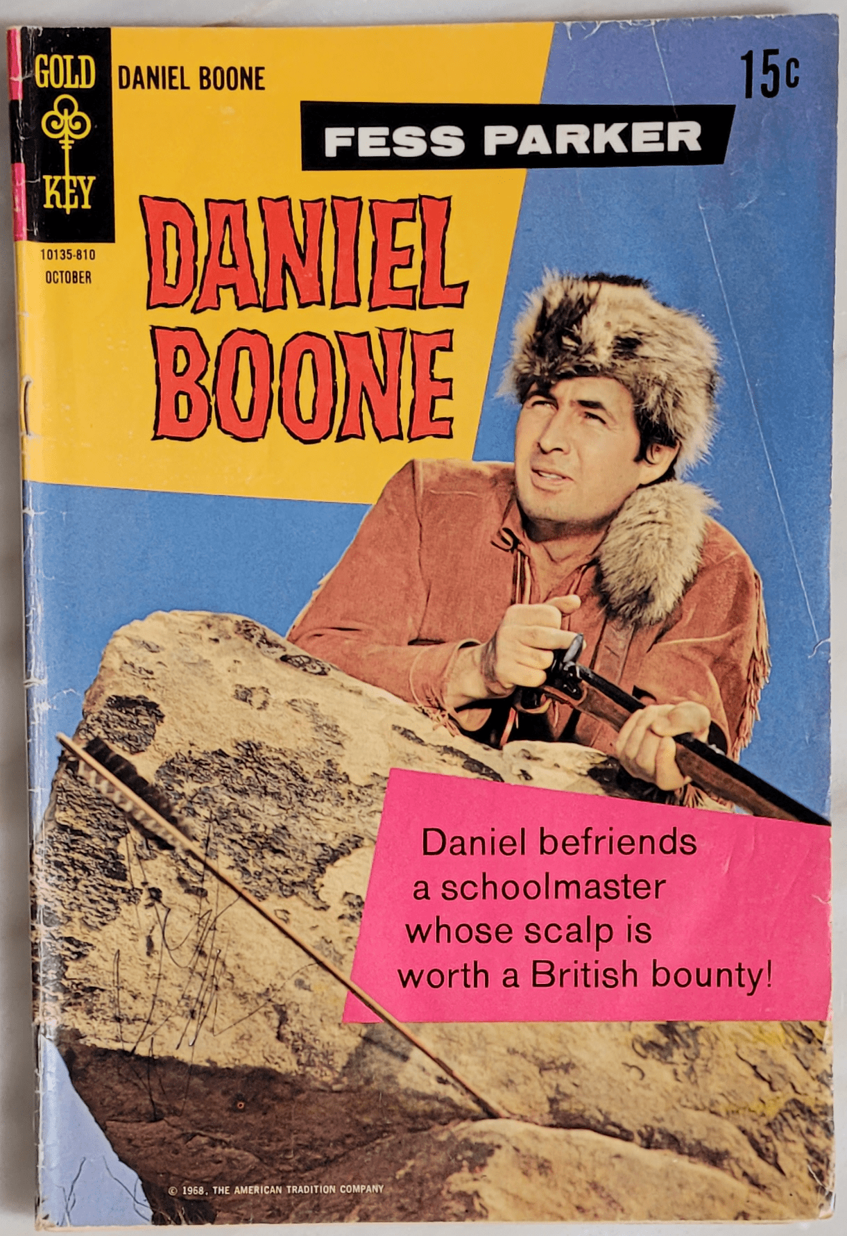 Gold Key Comics Daniel Boone Series #13 - Front Cover