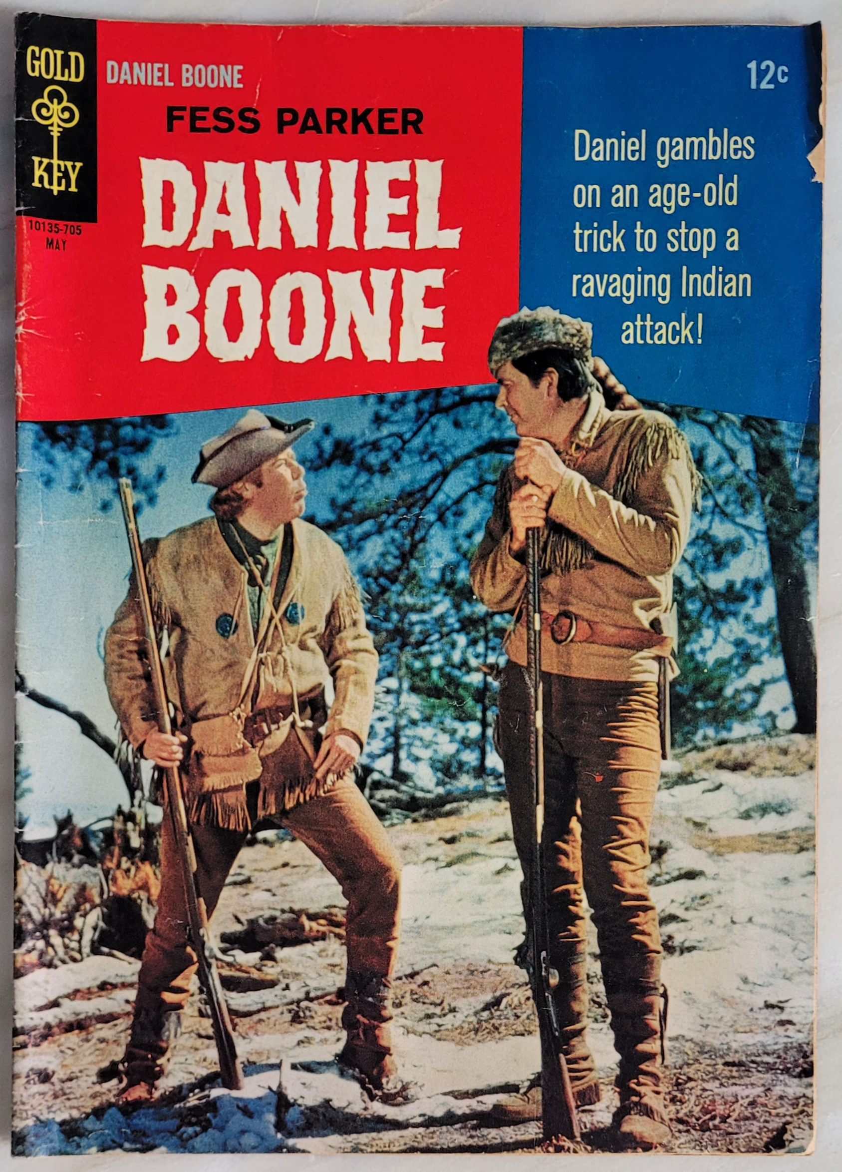 Gold Key Comics Daniel Boone Series #9 - Front Cover