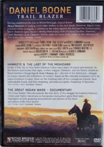 Back Cover of Daniel Boone Trail Blazer (2015)