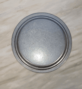 Back Of Pewter Plate