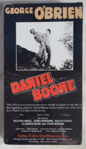 Daniel Boone Starring George O'Brien VHS - Back View
