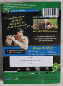Daniel Boone TV Show Season 4 - Back View