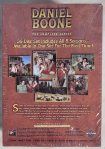 Daniel Boone TV series - DVD Back View