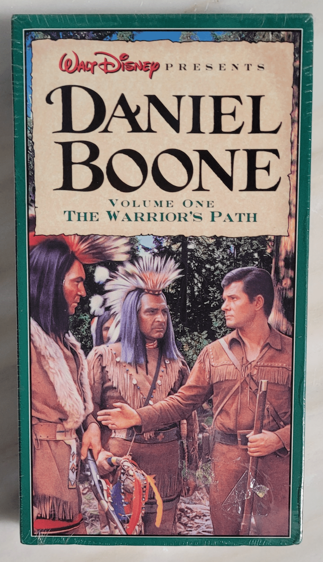 Daniel Boone Volume One The Warriors Path VHS - Front View