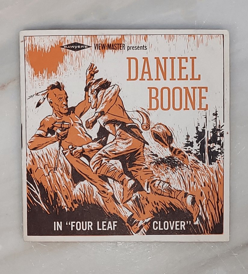 Front Cover of View Master Daniel Boone Reel Booklet
