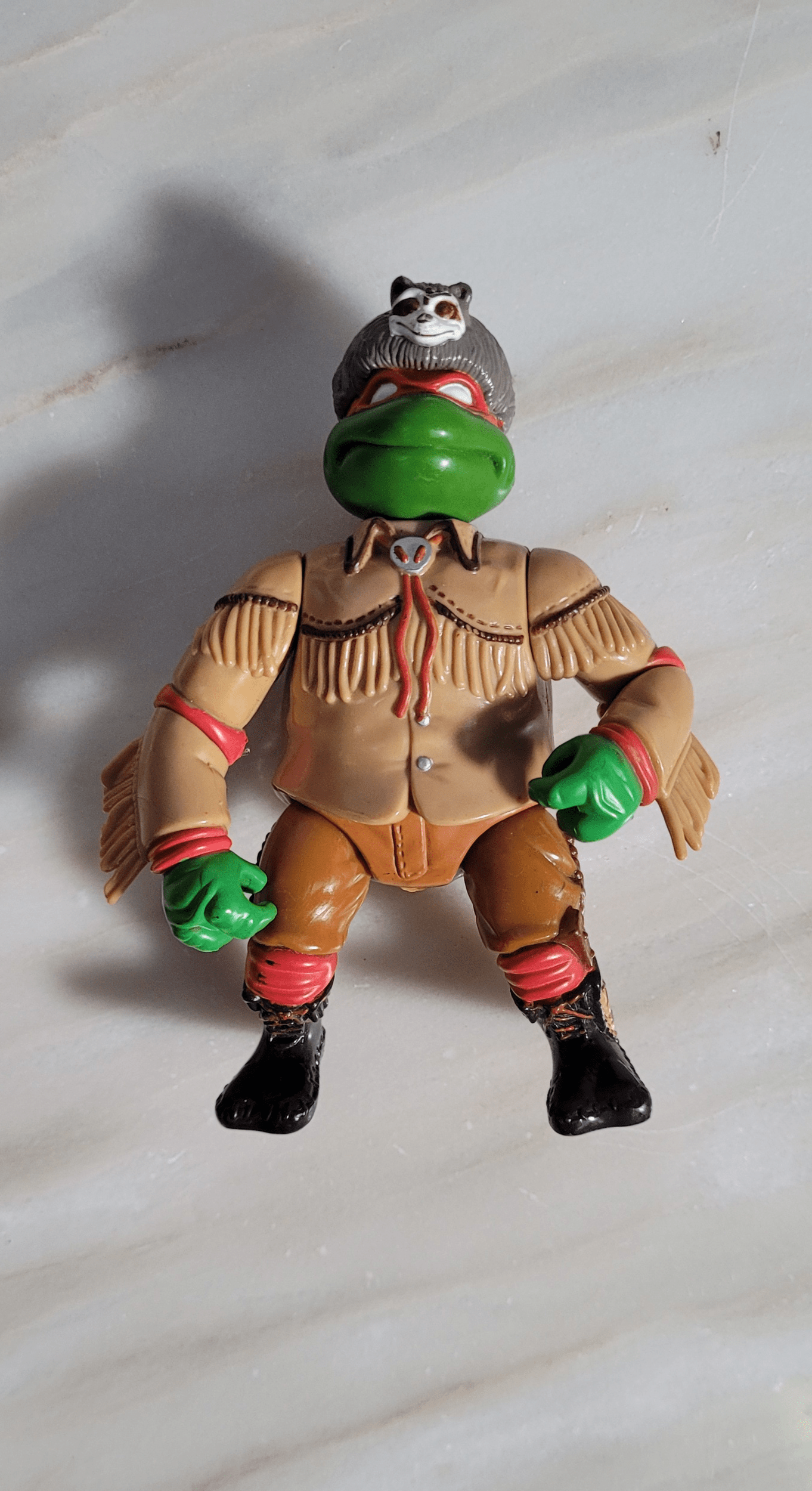 Front View Of Sewer Scout Raph Teenage Mutant Ninja Turtle Figure