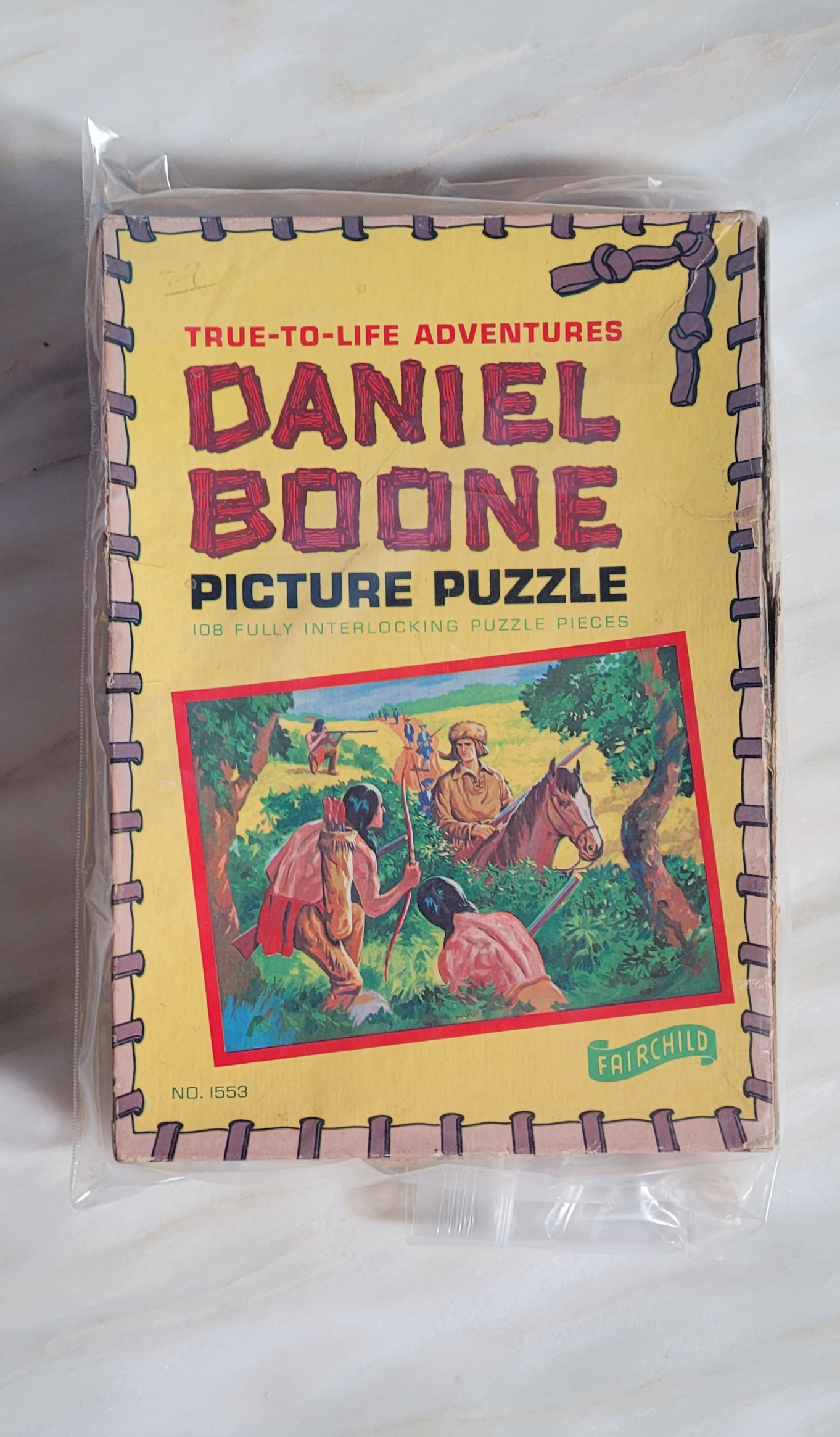 Front View of Daniel Boone Picture Puzzle
