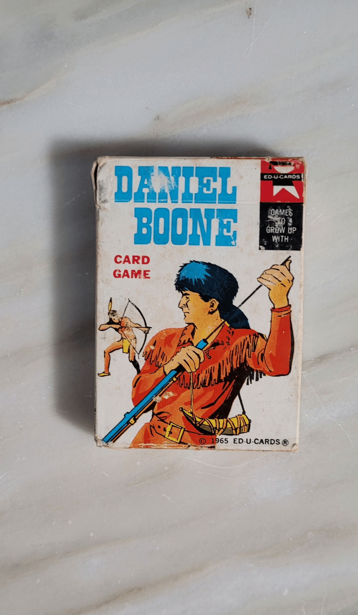 Front View of Daniel Boone Playing Card Pack