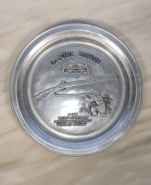 Front of Pewter Plate