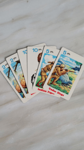 Image of some of the Daniel Boone Playing Cards