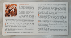 Pages 7 and 8 of View Master Daniel Boone Reel Booklet